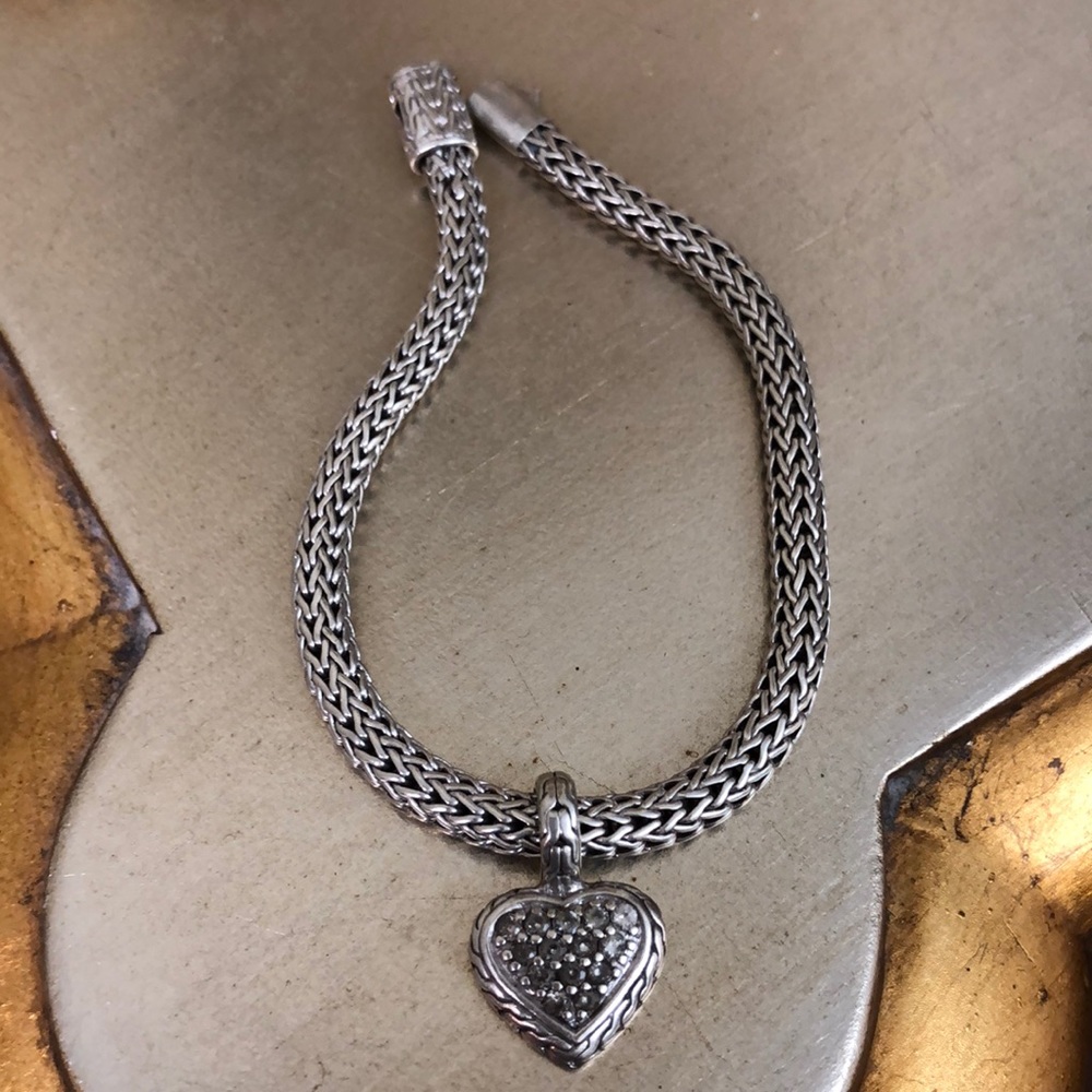 John Hardy Bracelet with Heart Pendant